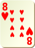 Simple Eight Of Hearts Clip Art